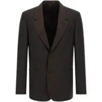 Fendi Blazer da smoking in misto lana