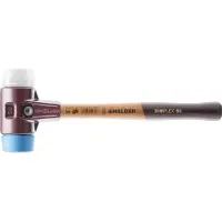 HALDER Mazza SIMPLEX soft-face con alloggiamento TE e manico in legno, Ø 30, superplastica / TPE-soft