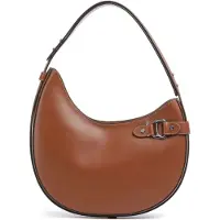 Ralph Lauren Tasha Borsa a spalla Vera Pelle 32 cm marrone