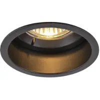 SLV 1005435 HORN, plafoniera da incasso nera 25W Blower Door Ermetismo IP20/IP44