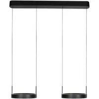 Steinhauer Lampada LED a sospensione Mykty, nera, lunghezza 95 cm, metallo, a 4 luci.