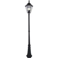 Lutec Lampada LED da esterno e solare LONDON, nera, altezza 227 cm, IP44