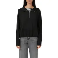 s.Oliver Sweatshirts Black Taglia: 36 | Felpe con cappuccio Outlet | Donna | Nero