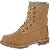 Timberland per donna. TB18329R2311 Autentici stivaletti in pelle impermeabile marrone (39 W), Basso, 1 a 3 cm, Casual, Giallo
