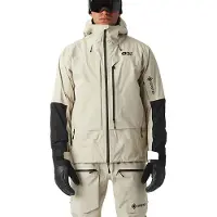 Picture Organic Clothing - Giacca da sci impermeabile e traspirante in GORE-TEX - Huron Jkt Pure Cashmere per Uomo in Poliestere Riciclato - Taglia S - Beige