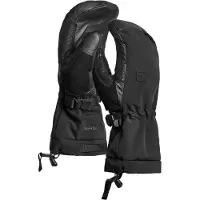 Ortovox - Guanti da sci in lana merino - Merino Freeride Mitten M Black Raven per Uomo in Pelle - Taglia M - Nero