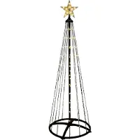 Wellhome Albero Di Natale Con 370 Luci A Led Bianco Caldo 210 Cm