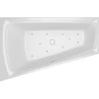 Riho Still Smart baignoires d'angle, avec système d'air, à encastrer, 170x110x50cm, 240 Betteres, 2 places, blanc brillant, B101004005, B101004005