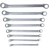 Ks Tools Set di chiavi a doppio anello a gomito 8 pz. 6-22 mm - 517.0248