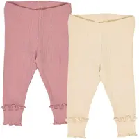 Müsli Leggings beige / rosa