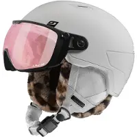 Julbo - Casco da sci con visiera - Globe Evo Reactiv 1-3 HC White - Taglia 54-58 cm - Bianco