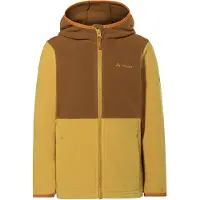 Vaude Kid's Pulex Hooded Jacket II Giacca in pile Bambini (122/128, beige/marrone)