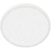 Briloner COMPETO Plafoniera LED, cornice decorativa, cielo stellato, luce bianca neutra, bianco, Ø24 x 6 cm