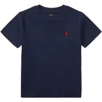 Ralph Lauren per ragazzo. 322832904037 T-shirt in jersey di cotone blu navy (4años= 109/116cm), Casual, Manica corta, moda per bambini