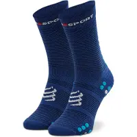 Compressport Pro Racing Socks V4.0 Run High Calze da running (T1 - EU 35-38, blu)
