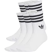 Adidas Originals Calzini 3-Stripes Crew Socks 6 Pairs donne - Bianco - L