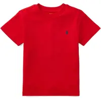 Ralph Lauren per ragazzo. 322832904038 Maglietta in jersey di cotone rosso (3años= 102/108cm), Nero, Casual, Manica corta, moda per bam