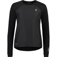 Mons Royale Women's Tarn Merino Bike Wind Jersey Maglietta da ciclismo Donna (M, nero)