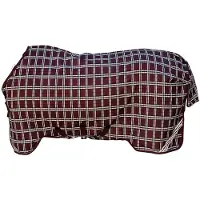 Kentucky Horsewear Outdoordecke 200g All Weather Waterproof Comfort Winterdecke Bordeaux Check Printing 155