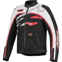 Alpinestars Giacca Axton Black Off White Bright Red, Taglia: XXL