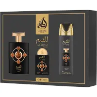 Lattafa Al Qiam Gold Set regalo EDP 100, deospray 200 ml and EDP 20 ml 100ml