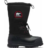 Sorel - Stivali da neve caldi, impermeabili e resistenti - Glacier Xt Black Red Quartz per Uomo - Taglia 43 - Nero