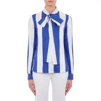 Moschino Striped Shirt In Cotton And Silk Barrè White Taglia: 38 | Magliette intime Outlet | Donna | Bianco
