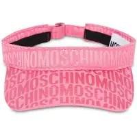 Moschino Allover Logo Nylon Visor Pink Taglia: OS | Cappelli Outlet | Donna | Rosa
