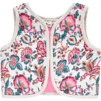Louise Misha Vest Oznale Cream Indian Flowers Taglia: 6M | Giacche Outlet | Unisex | Bianco