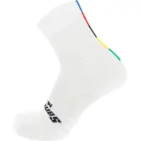 Santini UCI Official Cycling Socks Calze da ciclismo (36-39 - EU: 36-39, bianco)