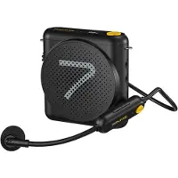 7Ryms Altoparlante per presentazioni con cuffie wireless - nero