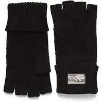 Hestra Raggwool Half Finger Guanti (6, nero)