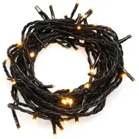 Konstsmide - Micro luci a LED, 20 diodi color ambra, trasformatore per esterni da 24 V, cavo nero; 3609-800