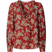 Pepe Jeans per donna. PL3051277 Blusa Plency rosso (S), Casual, Viscosa, Manica lunga