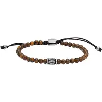 Fossil Bracciale Uomo Perline Occhio Tigre JF04413040 — Bracciale