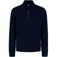 Shiwi Pike Relaxed Fit Zigzag Pullover Blue Dark Navy Taglia: XXL | Maglioni a maglia Outlet | Uomo | Blu
