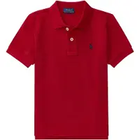Ralph Lauren per ragazzo. 322603252009 Polo iconica in piqué rosso (2años= 94/100cm), Nero, Casual, Cotone, Manica corta, moda per bamb