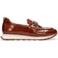 Hispanitas per donna. HI243621 Mocassini casual in pelle marrone (37), 3 a 5cm, Nessuno