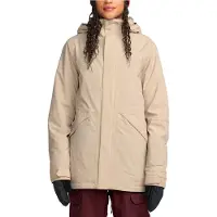 Volcom - Giacca da snowboard impermeabile e traspirante - Shelter 20K 3D Stretch Jacket W Oatmeal per Donne in Pelle - Taglia S - Beige