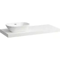 Laufen LANI Plan de toilette, une découpe à gauche, 1185x495x65mm, H4046721122601, H4046721122601