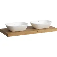 Laufen LANI Plan de toilette, découpe à gauche et à droite, 1185x495x65mm, H4046741122671, H4046741122671