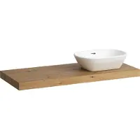 Laufen LANI Plan de toilette, une découpe à droite, 1185x495x65mm, H4046731122671, H4046731122671