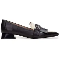 Hispanitas per donna. CHI243573 Scarpe in pelle nera di Minorca (39), Nero, 1 a 3 cm, Nessuno, Casual, Da sera