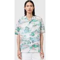AllSaints Biarritz Ss Shirt Frosted White Taglia: S | Camicie Casual Outlet | Uomo | Bianco