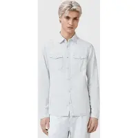 AllSaints Macgowan Shirt Bleach White Taglia: S | Camicie Casual Outlet | Uomo | Bianco