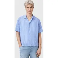 AllSaints Arran Ss Shirt Areo Blue Taglia: XXL | Camicie Casual Outlet | Uomo | Blu