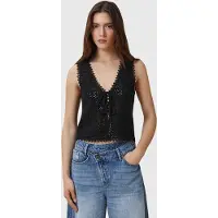 AllSaints Florence Waistcoat Black Taglia: XS | Cardigan Outlet | Donna | Nero