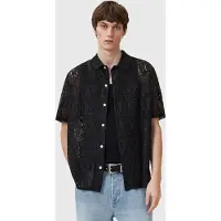 AllSaints Netley Ss Shirt Black Taglia: XL | Camicie Casual Outlet | Uomo | Nero