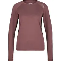 Stoic Women's HelsingborgSt. Performance L/S Maglia funzionale Donna (XL, marrone)