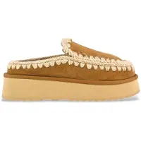 Mou per donna. MU.FW681004A Clog eskimo platform suede (37), Pelle, Marrone, più di 10cm, Nessuno, Casual
